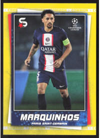 Marquinhos, Kartička, 2022-23 Topps Superstars UEFA Club Competitions, Base Variations Common Yellow Action