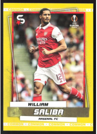 William Saliba, Kartička, 2022-23 Topps Superstars UEFA Club Competitions, Base Variations Common Yellow Action