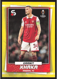 Granit Xhaka, Kartička, 2022-23 Topps Superstars UEFA Club Competitions, Base Variations Common Yellow Action