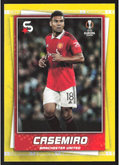 Casemiro, Kartička, 2022-23 Topps Superstars UEFA Club Competitions, Base Variations Common Yellow Action