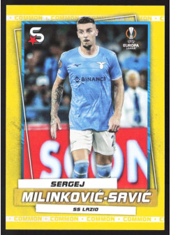 Sergej Milinković-Savić, Kartička, 2022-23 Topps Superstars UEFA Club Competitions, Base Variations Common Yellow Action