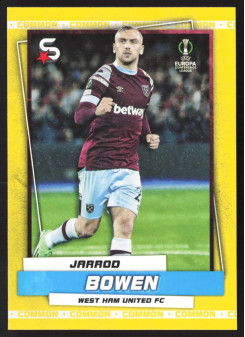 Jarrod Bowen, Kartička, 2022-23 Topps Superstars UEFA Club Competitions, Base Variations Common Yellow Action