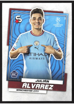 Julián Álvarez, Kartička, 2022-23 Topps Superstars UEFA Club Competitions, BASE