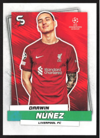 Darwin Núñez, Kartička, 2022-23 Topps Superstars UEFA Club Competitions, BASE