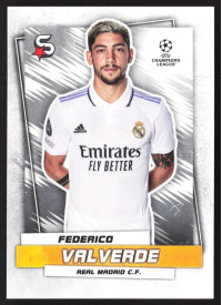 Federico Valverde, Kartička, 2022-23 Topps Superstars UEFA Club Competitions, BASE