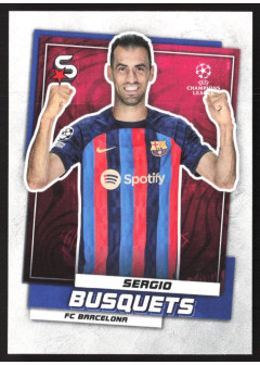 Sergio Busquets, Kartička, 2022-23 Topps Superstars UEFA Club Competitions, BASE