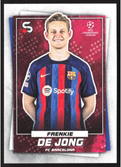 Frenkie de Jong, Kartička, 2022-23 Topps Superstars UEFA Club Competitions, BASE