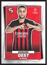 Sergiño Dest, Kartička, 2022-23 Topps Superstars UEFA Club Competitions, BASE