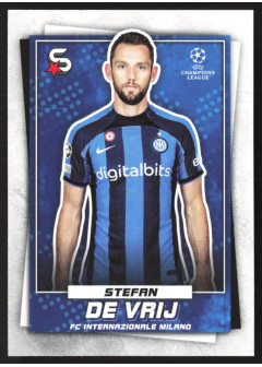 Stefan de Vrij, Kartička, 2022-23 Topps Superstars UEFA Club Competitions, BASE
