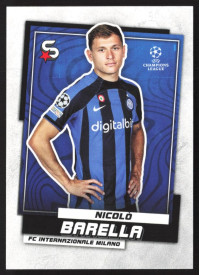 Nicolò Barella, Kartička, 2022-23 Topps Superstars UEFA Club Competitions, BASE