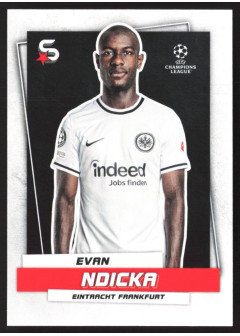 Evan Ndicka, Kartička, 2022-23 Topps Superstars UEFA Club Competitions, BASE