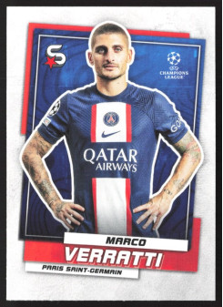 Marco Verratti, Kartička, 2022-23 Topps Superstars UEFA Club Competitions, BASE