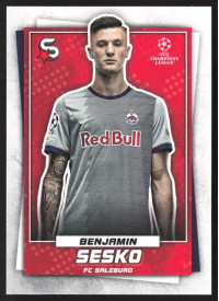 Benjamin Sesko, Kartička, 2022-23 Topps Superstars UEFA Club Competitions, BASE