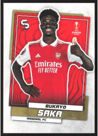 Bukayo Saka, Kartička, 2022-23 Topps Superstars UEFA Club Competitions