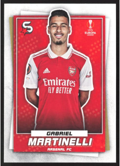 Gabriel Martinelli, Kartička, 2022-23 Topps Superstars UEFA Club Competitions, BASE