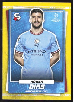 Rúben Dias, Kartička, 2022-23 Topps Superstars UEFA Club Competitions, Common Yellow