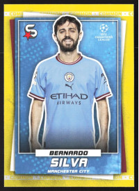 Bernardo Silva, Kartička, 2022-23 Topps Superstars UEFA Club Competitions, Common Yellow