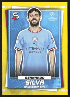 Bernardo Silva, Kartička, 2022-23 Topps Superstars UEFA Club Competitions, Common Yellow