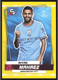 Riyad Mahrez, Kartička, 2022-23 Topps Superstars UEFA Club Competitions, Common Yellow
