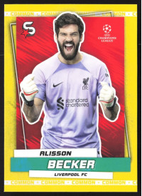 Alisson Becker, Kartička, 2022-23 Topps Superstars UEFA Club Competitions, Common Yellow