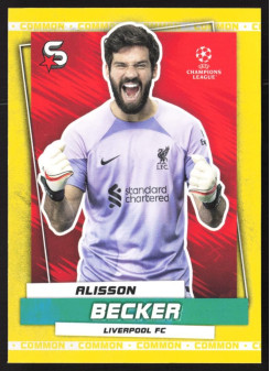 Alisson Becker, Kartička, 2022-23 Topps Superstars UEFA Club Competitions, Common Yellow