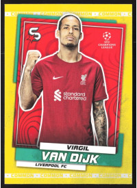 Virgil van Dijk, Kartička, 2022-23 Topps Superstars UEFA Club Competitions, Common Yellow