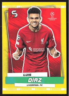 Luis Díaz, Kartička, 2022-23 Topps Superstars UEFA Club Competitions, Common Yellow