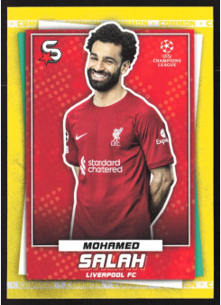 Mohamed Salah, Kartička, 2022-23 Topps Superstars UEFA Club Competitions, Common Yellow