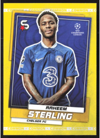 Raheem Sterling, Kartička, 2022-23 Topps Superstars UEFA Club Competitions, Common Yellow