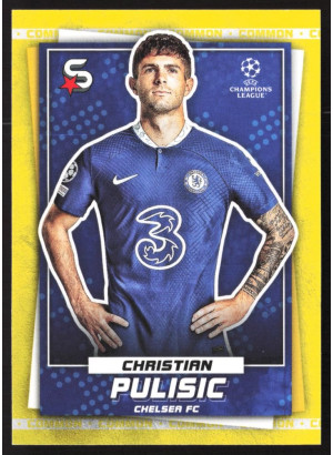 Christian Pulisic, Card, 2022-23 Topps Superstars UEFA Club Competitions, Common Yellow