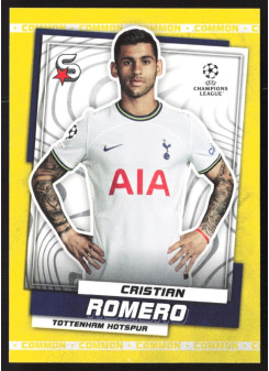 Cristian Romero, Kartička, 2022-23 Topps Superstars UEFA Club Competitions, Common Yellow