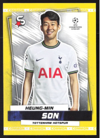 Heung-Min Son, Kartička, 2022-23 Topps Superstars UEFA Club Competitions, Common Yellow