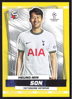 Heung-Min Son, Kartička, 2022-23 Topps Superstars UEFA Club Competitions, Common Yellow