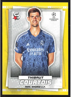 Thibaut Courtois, Kartička, 2022-23 Topps Superstars UEFA Club Competitions, Common Yellow