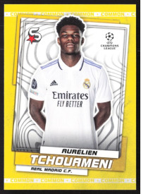 Aurelien Tchouameni, Kartička, 2022-23 Topps Superstars UEFA Club Competitions, Common Yellow