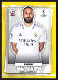Karim Benzema, Kartička, 2022-23 Topps Superstars UEFA Club Competitions, Common Yellow