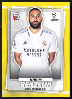 Karim Benzema, Kartička, 2022-23 Topps Superstars UEFA Club Competitions, Common Yellow