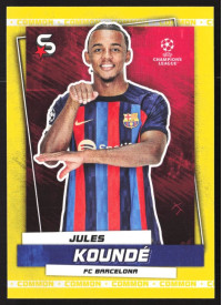 Jules Koundé, Kartička, 2022-23 Topps Superstars UEFA Club Competitions, Common Yellow