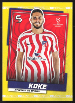 Koke, Kartička, 2022-23 Topps Superstars UEFA Club Competitions, Common Yellow