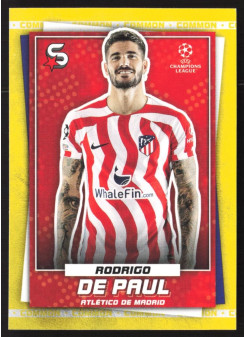 Rodrigo De Paul, Kartička, 2022-23 Topps Superstars UEFA Club Competitions, Common Yellow