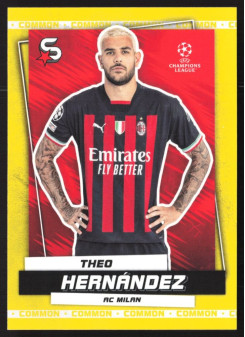 Theo Hernández, Kartička, 2022-23 Topps Superstars UEFA Club Competitions, Common Yellow