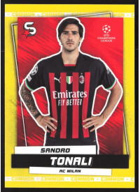 Sandro Tonali, Kartička, 2022-23 Topps Superstars UEFA Club Competitions, Common Yellow