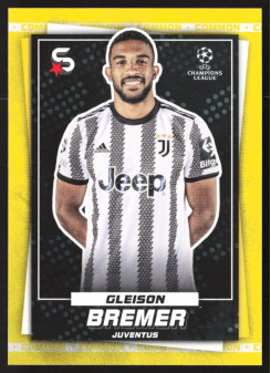 Gleison Bremer, Kartička, 2022-23 Topps Superstars UEFA Club Competitions, Common Yellow
