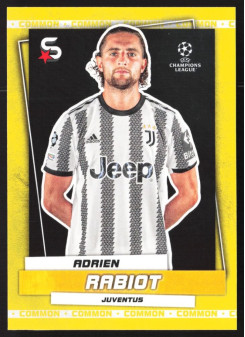 Adrien Rabiot, Kartička, 2022-23 Topps Superstars UEFA Club Competitions, Common Yellow