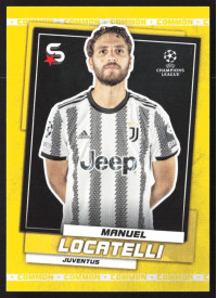 Manuel Locatelli, Kartička, 2022-23 Topps Superstars UEFA Club Competitions, Common Yellow
