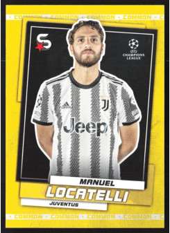 Manuel Locatelli, Kartička, 2022-23 Topps Superstars UEFA Club Competitions, Common Yellow
