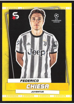 Federico Chiesa, Kartička, 2022-23 Topps Superstars UEFA Club Competitions, Common Yellow