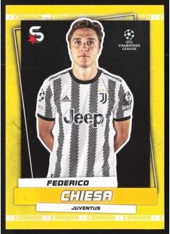 Federico Chiesa, Kartička, 2022-23 Topps Superstars UEFA Club Competitions, Common Yellow