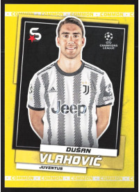 Dusan Vlahovic, Kartička, 2022-23 Topps Superstars UEFA Club Competitions, Common Yellow