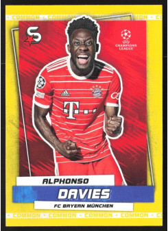 Alphonso Davies, Kartička, 2022-23 Topps Superstars UEFA Club Competitions, Common Yellow